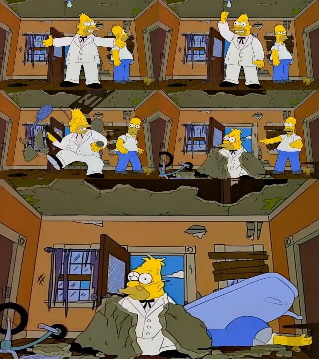 Ir a la pagina de la plantilla La vieja casa del abuelo y Homero.